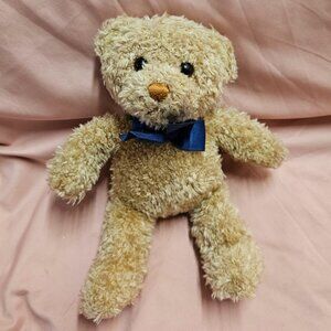 Gund Braun Thermoscan Cream Blue Bow Teddy Bear Plush Stuffed Animal